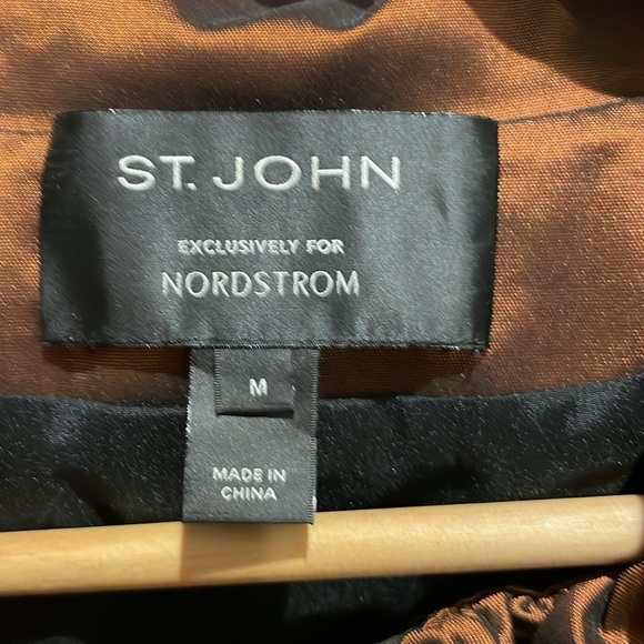 St. John for Nordstrom bronze jacket medium formal classy elegant 8-10 - Picture 3 of 5